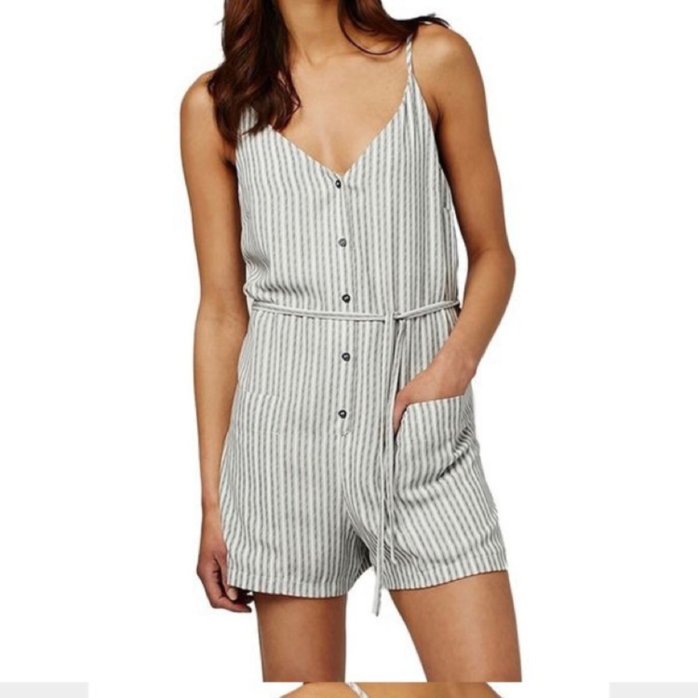 Topshop Stripe Romper
